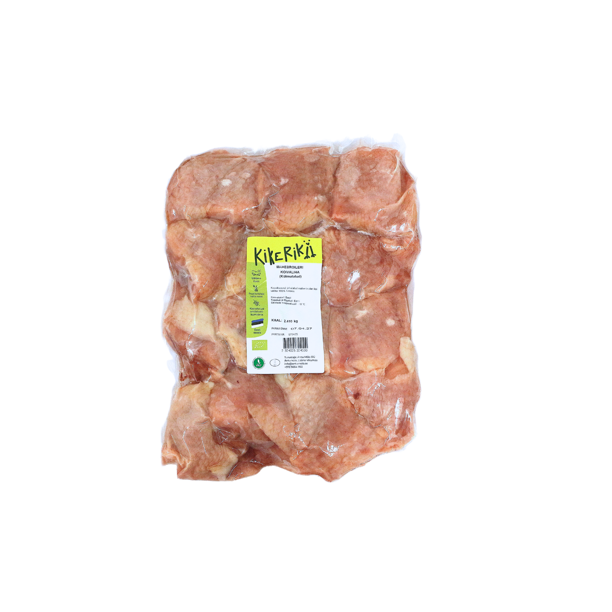 Kikerikii mahebroileri poolkoivaliha suurpakk ~2,5 kg (külmutatud)