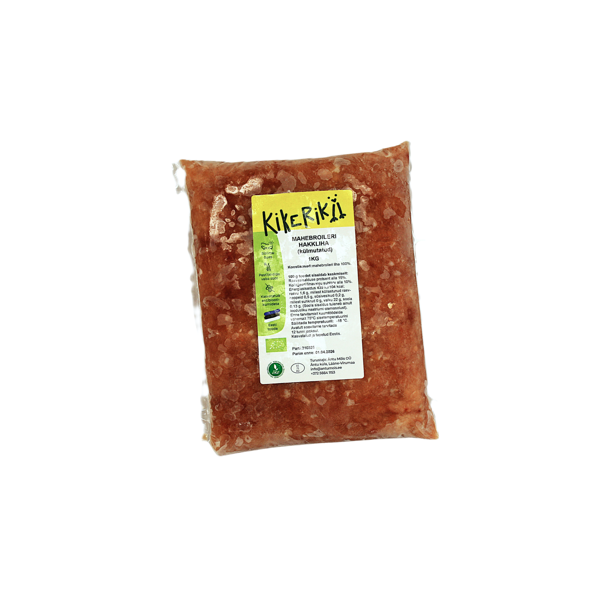 Kikerikii mahebroileri poolkoib suurpakk ~2,5 kg (külmutatud)