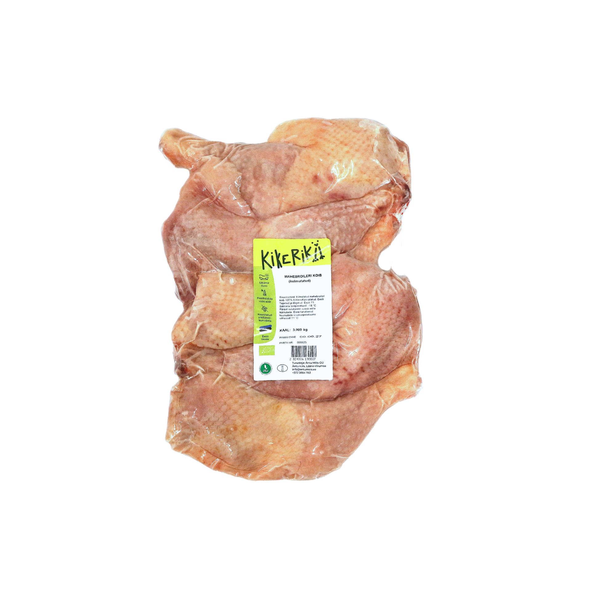 Kikerikii mahebroileri koib suurpakk ~2,5 kg (külmutatud)